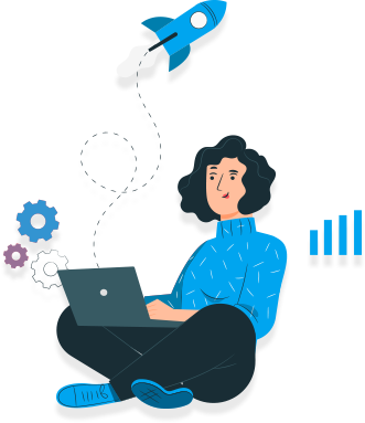 Ilustração de pessoa em processo de autoconhecimento